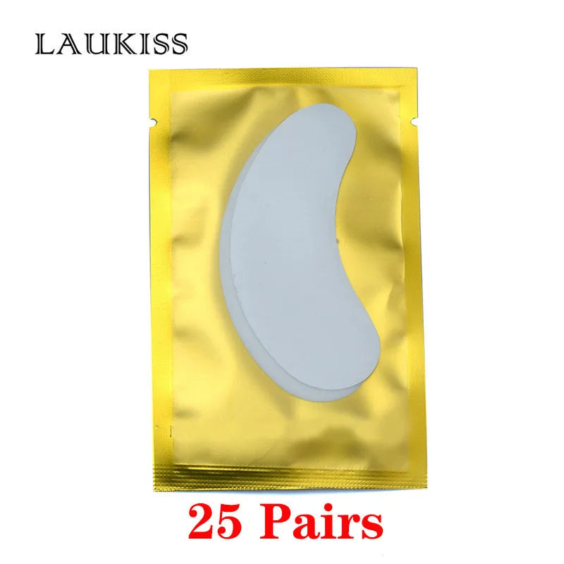 25/50/100Pairs Eye Patches Under Eyelash Pads for Building Hydrogel Paper Patches Lint Free Stickers for False Eyelashes LAUKISS Quick Pick Grocers